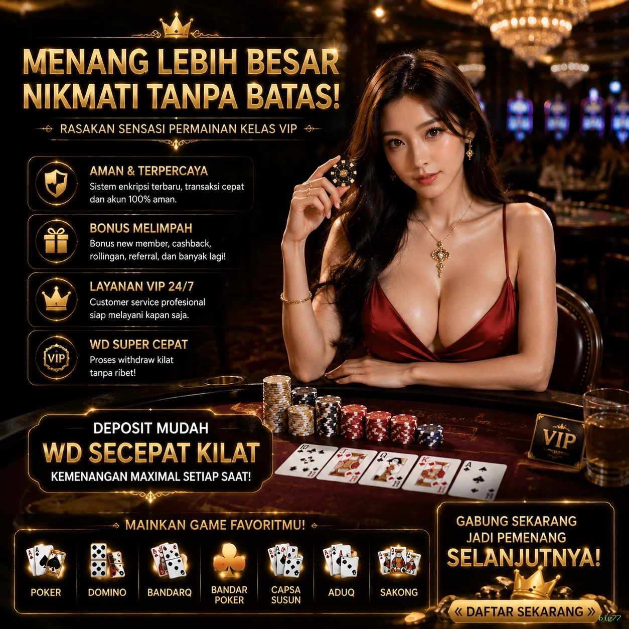 Ikon aplikasi big77 resmi